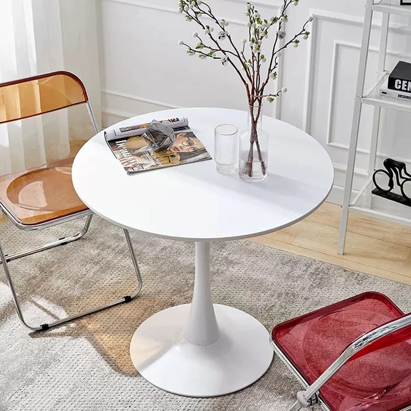 Modern Round Dining Table, 31.5" Kitchen Dining Room Furniture