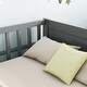 preview thumbnail 7 of 58, Sturdy Structure Floor Twin size Platform Bed with Built-in Book Storage Rack,Kids and Baby