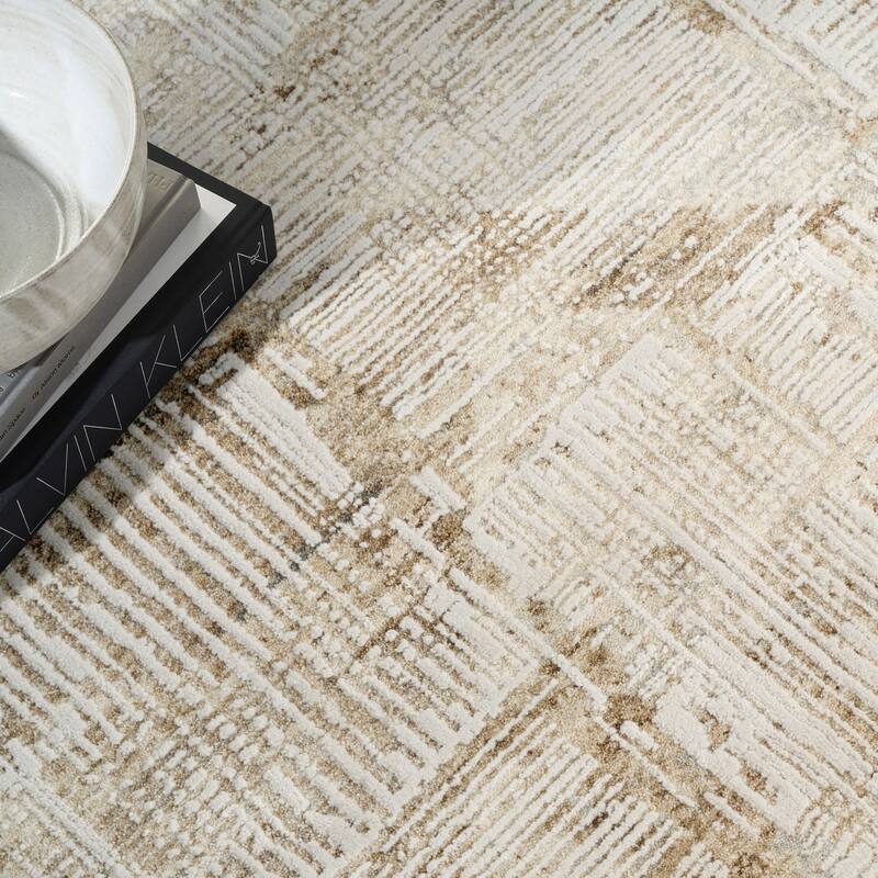 Calvin Klein CK078 Summit Mocha Ivory Multi-toned Indoor Rug