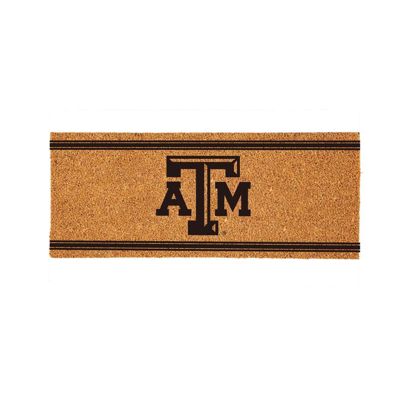 Texas A&M Monochrome Indoor/Outdoor Coir Door Mat