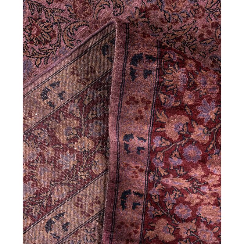 Overdyed One-of-a-Kind Hand-Knotted Area Rug - Purple - 6' 1" x 9' 0"