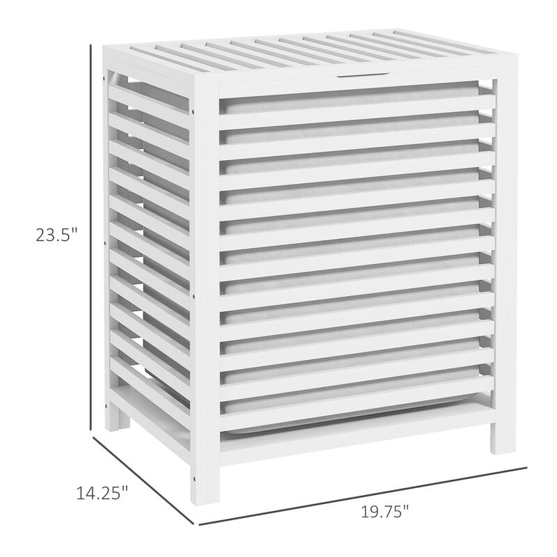 Homcom Bamboo Laundry Hamper With Lid