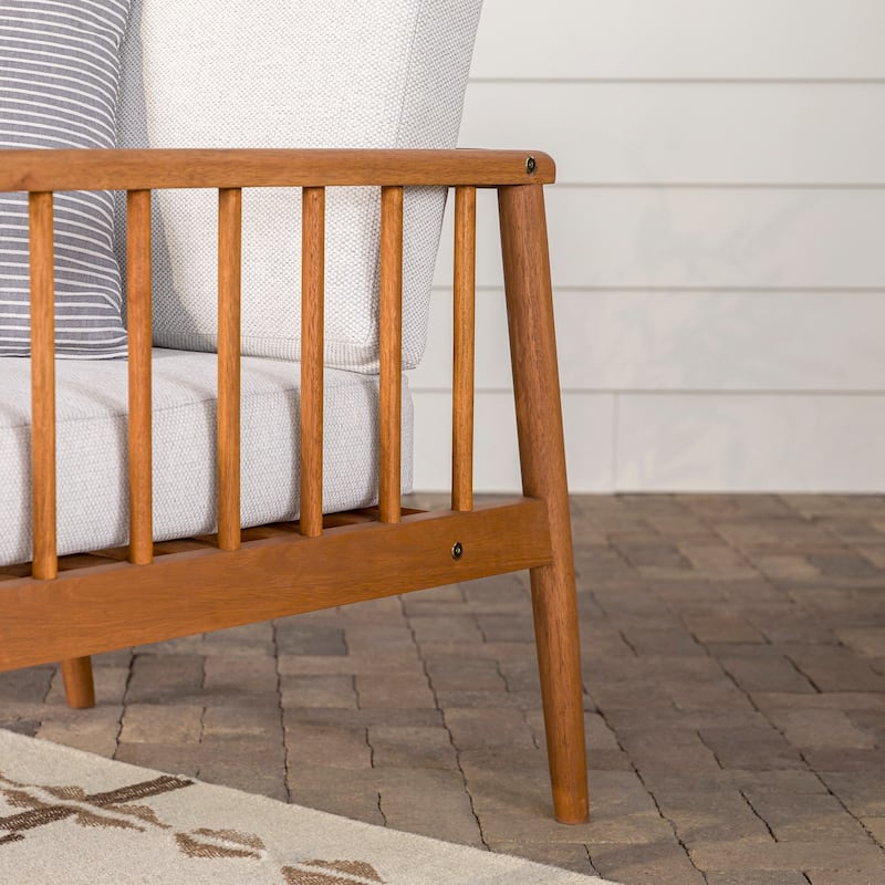 Middlebrook Solid Wood Outdoor Spindle Lounge Chair