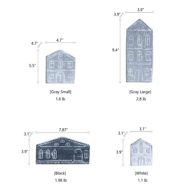 RusticReach TinyHome Clay Planters - [A]-Gray Small