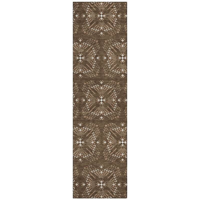 Machine Washable Indoor/ Outdoor Modern Frontenac Chantille Rug
