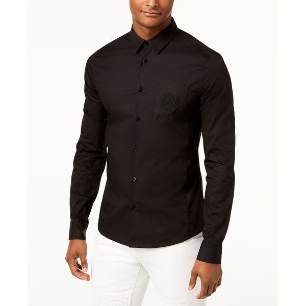 versace black dress shirt