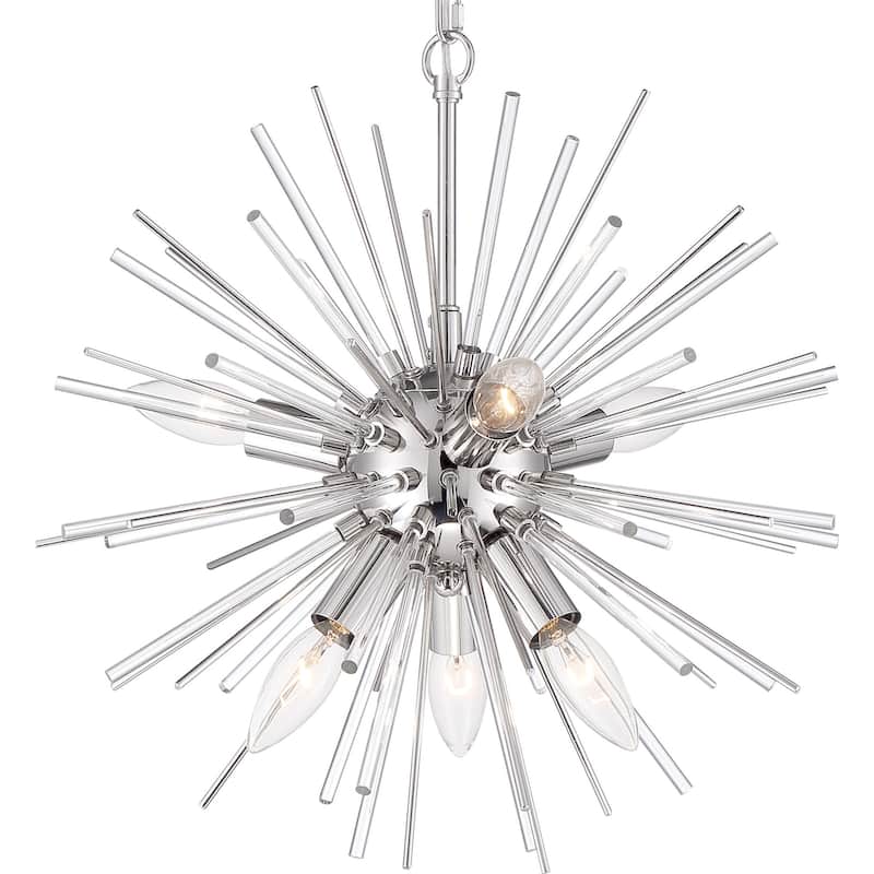 Nuvo Lighting 60/6993 Cirrus 8 Light 20" Wide Sputnik Chandelier - Polished Nickel
