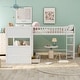preview thumbnail 15 of 20, Twin Size Bunk Bed with a Loft Bed attached, with Two Drawers, Gray