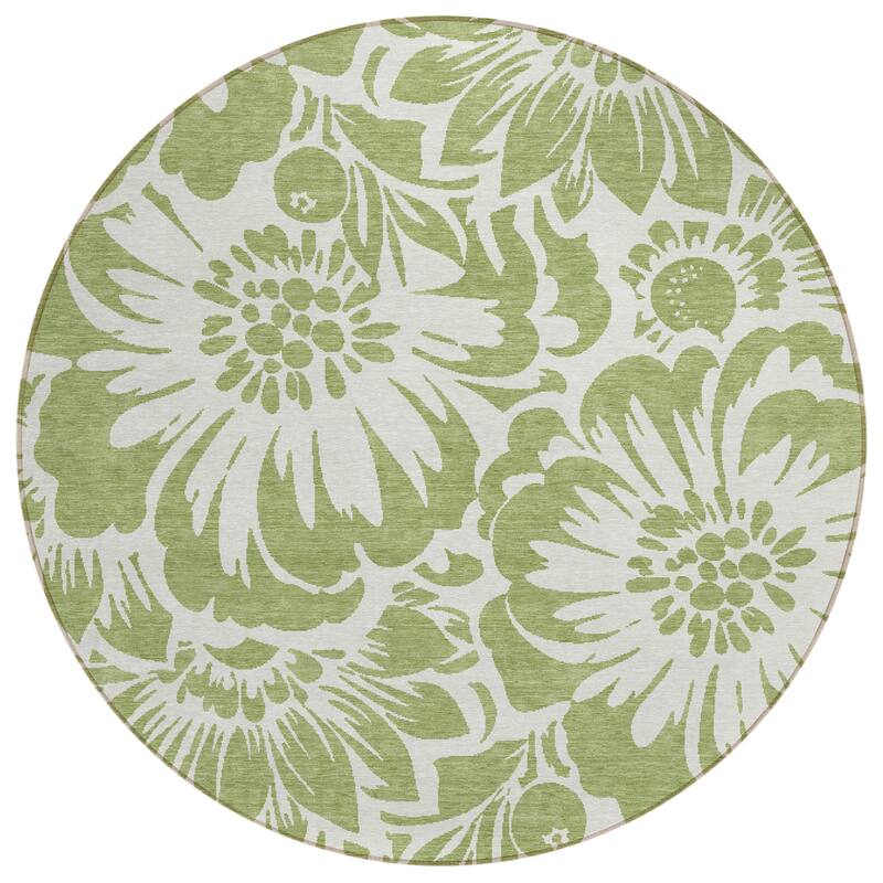 Cafi Botanic Elegance Weather Resistant Timeless Fusion Outdoor Rug