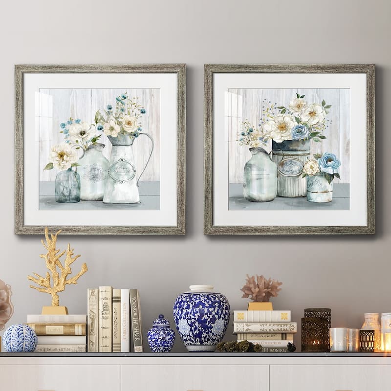 French Garden Flowers I- Premium Framed Print - Ready to Hang