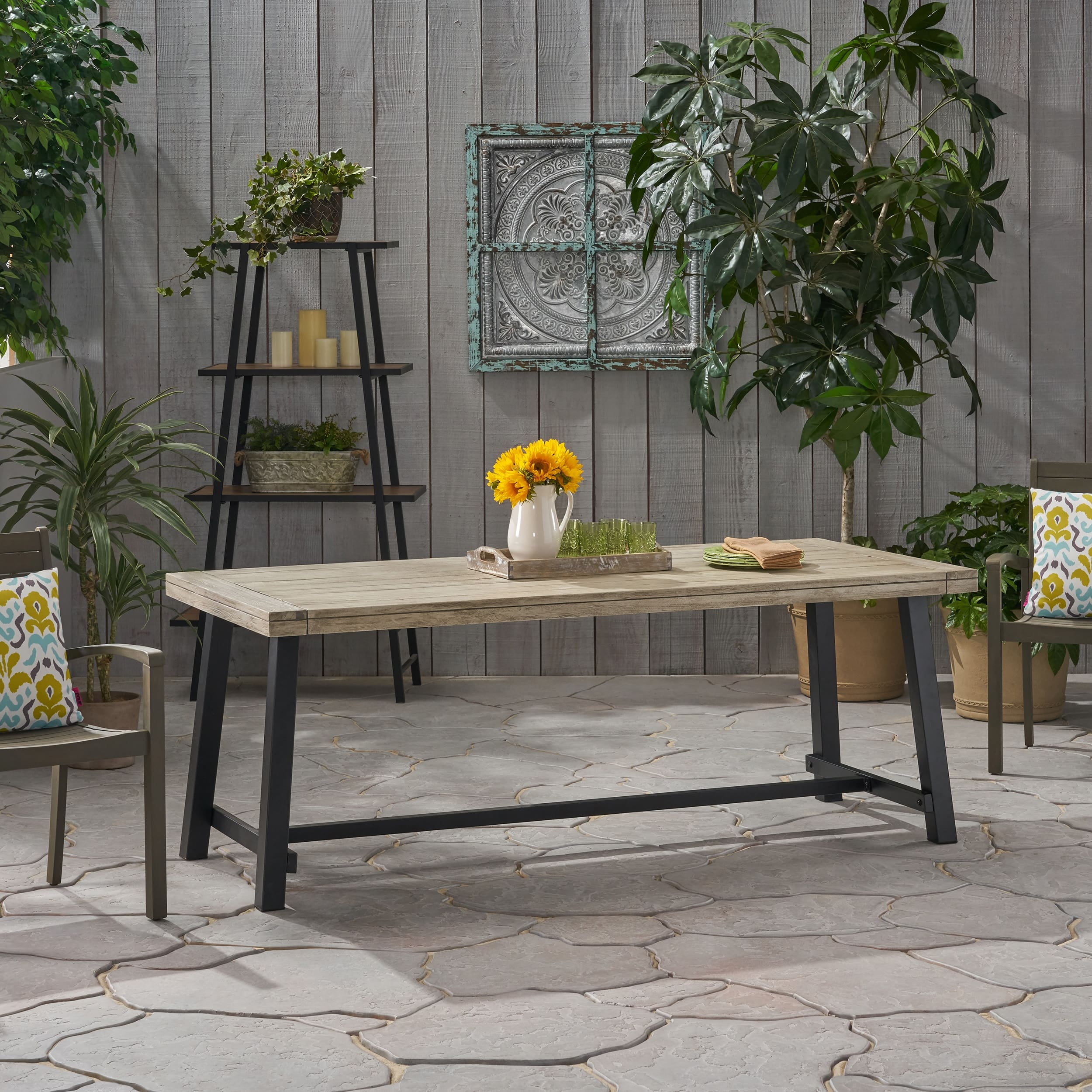 Carlisle Outdoor Wooden Dining Table by Christopher Knight Home 79.00