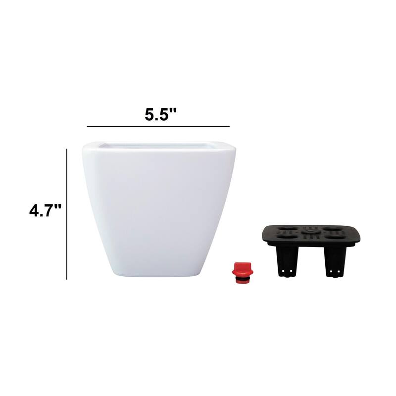 2-Pack Smart Self-watering Square Cone Planter Pot