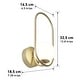 preview thumbnail 4 of 7, Artika Bloom Integrated LED Wall Sconce Light Gold
