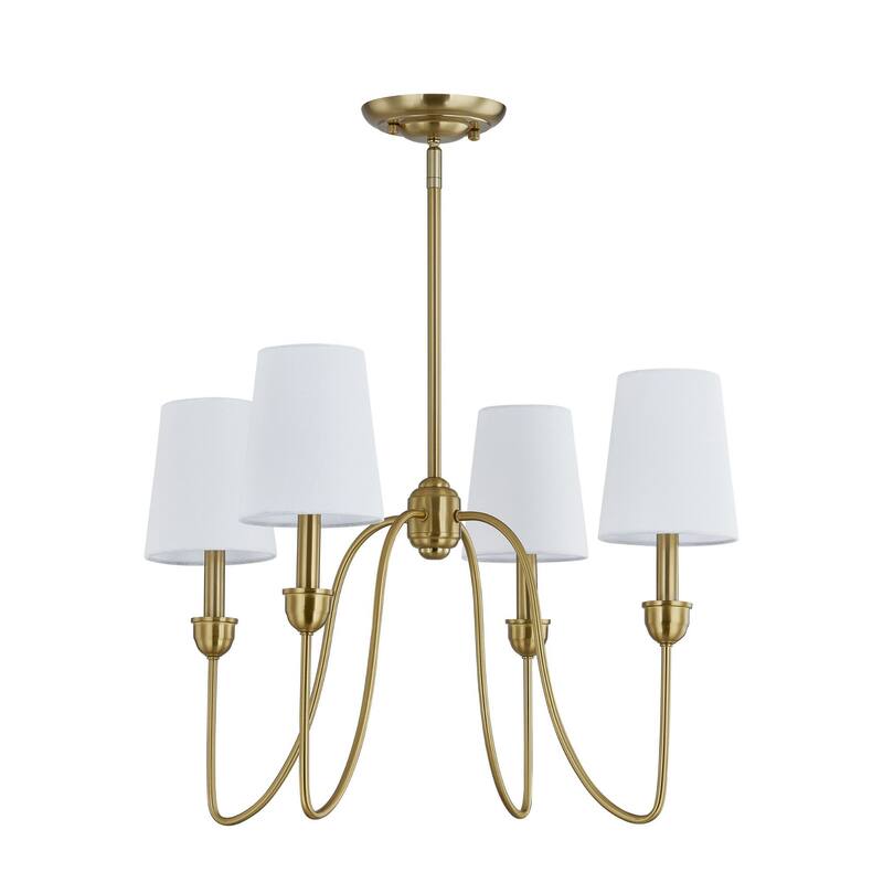 Portia 4-Light Chandelier, Gold