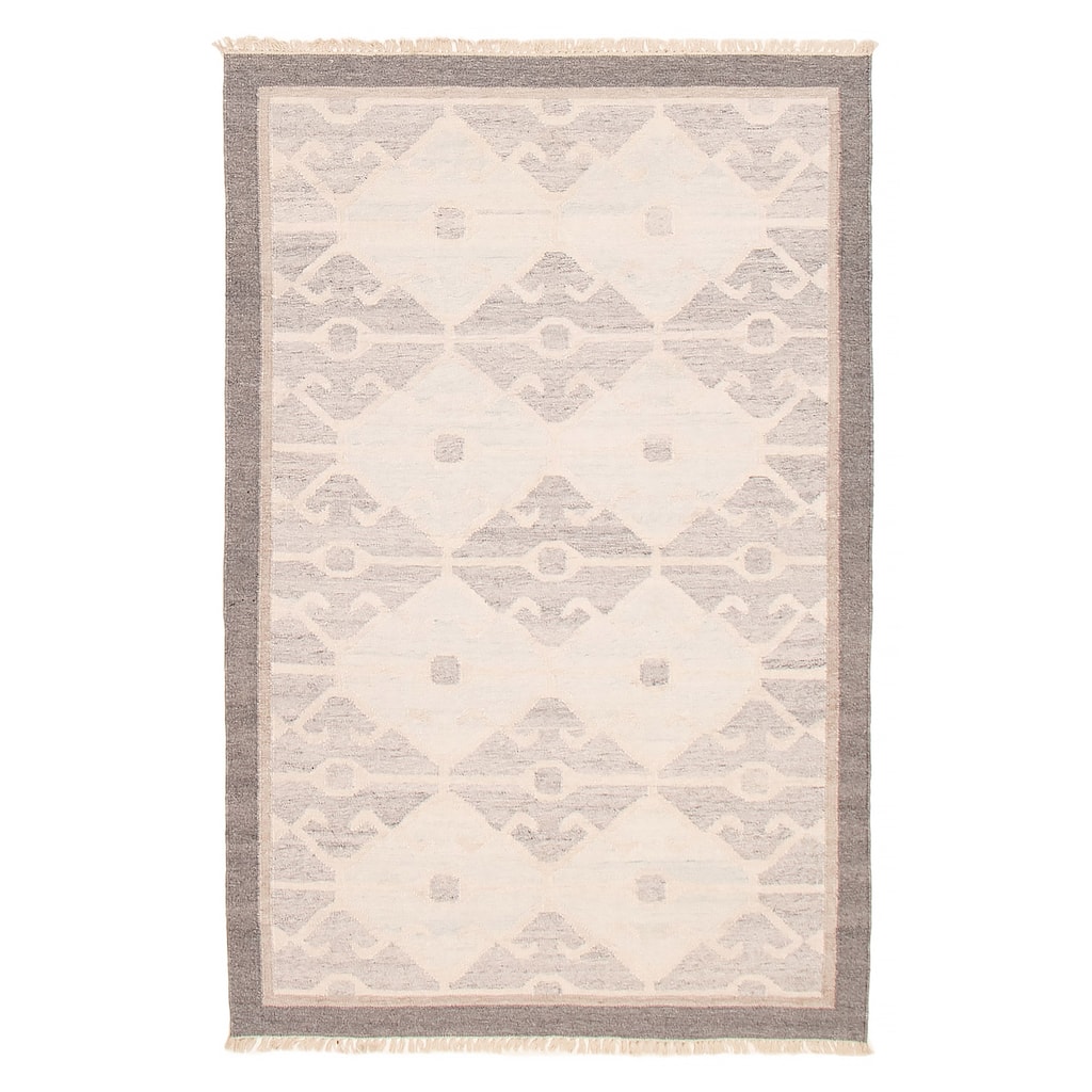 Ankara FW Grey Kilim 5'1" x 8'0" - 5'1 x 8'0