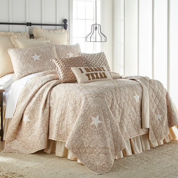 Donna Sharp Texas Brown Bandana Cotton Quilt Set Overstock 31227176