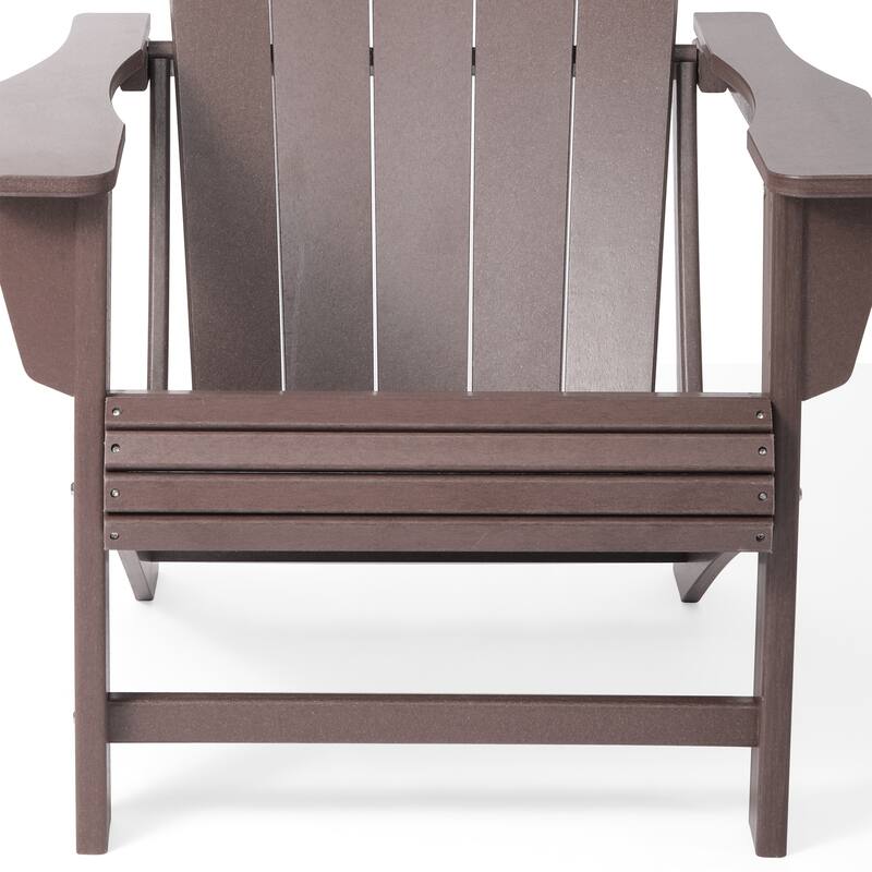 Aderson Outdoor Poly Adirondack Chair with Cupholders (Set of 2)