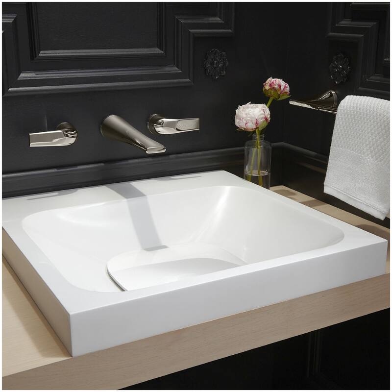 DXV DXV Modulus 21" Square Solid Surface Drop In Bathroom Sink