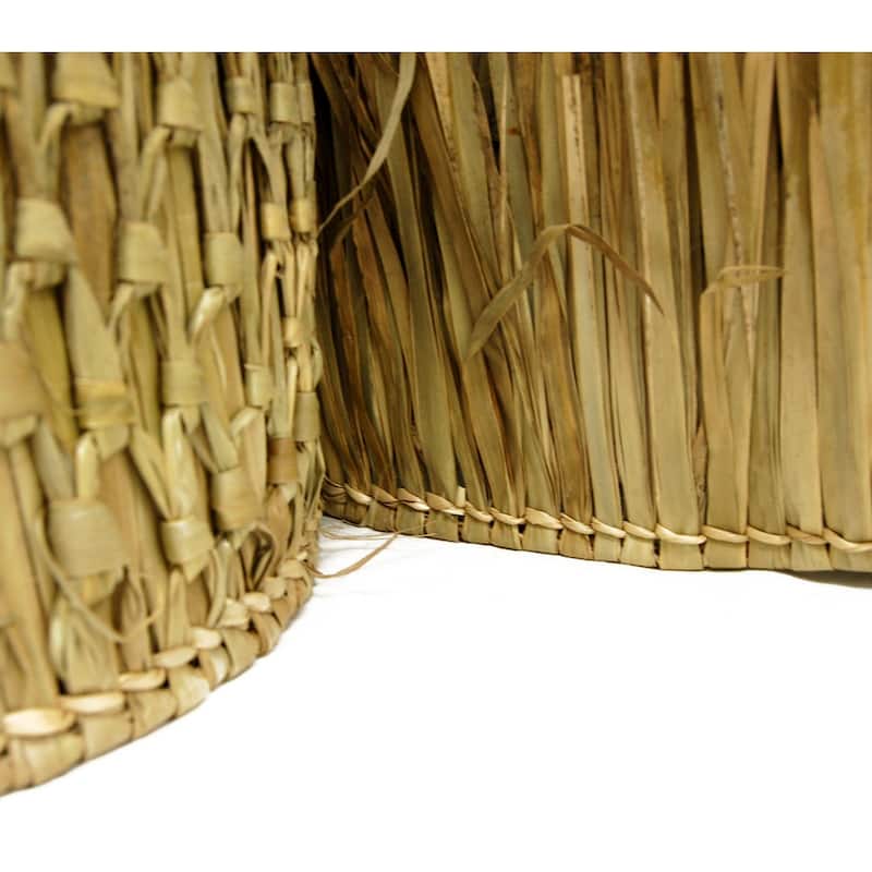 Mexican Palm Thatch Runner Roll Straw Tiki Hut Roof Grass 35" x 60' - 35 in. H x 60 ft. L