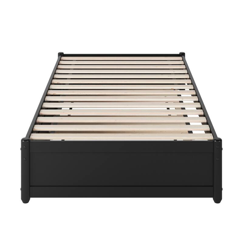 Barcelona Panel Platform Bed with Twin XL Trundle