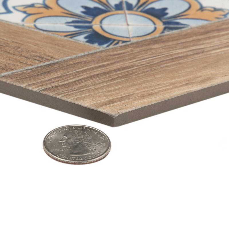 Merola Tile Gador Hex 9-1/8" x 10-1/2" Porcelain Floor and Wall Tile