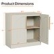 preview thumbnail 10 of 14, Set of 2 Arched Two-Door Cabinets Sideboard Buffet Set with Storage