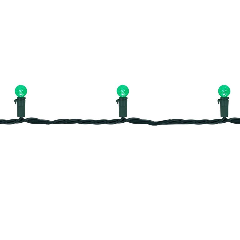 LED G12 Berry Christmas Lights - Green - 16' Green Wire - 50 ct