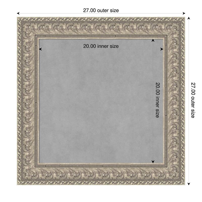 Amanti Art Sydney Silver Framed - 27 x 27 in