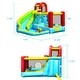 preview thumbnail 2 of 8, Gymax Inflatable Kids Water Slide Jumper Bounce House Splash Water - See Details
