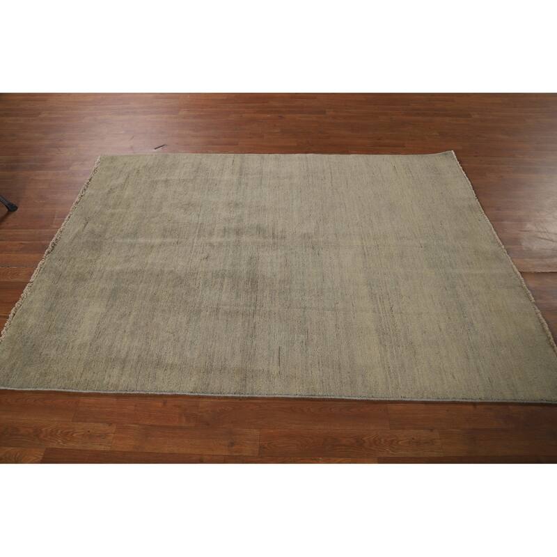 Gabbeh Modern Area Rug Hand-Knotted Wool Carpet - 4'9" x 6'7"