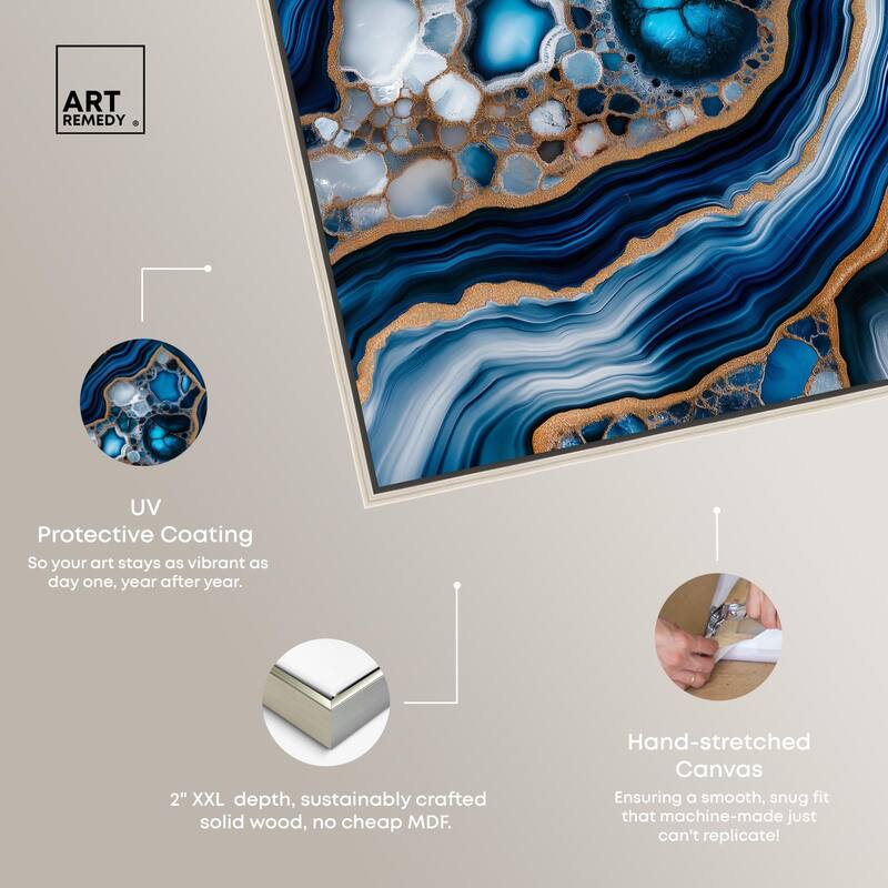 Azure Alveoli I Canvas by Art Remedy