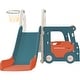 preview thumbnail 2 of 33, Kids Slide with Bus Play Structure, Freestanding Bus Toy with Slide for Toddlers, Bus Slide Set with Basketball Hoop