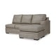 preview thumbnail 14 of 16, Signature Design by Ashley Amuleto Brown 2-Piece Sectional with Chaise - 124"W x 86"D x 40"H