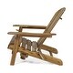 preview thumbnail 4 of 8, Rustic Design Foldable Outdoor Acacia Wood Adirondack Chair