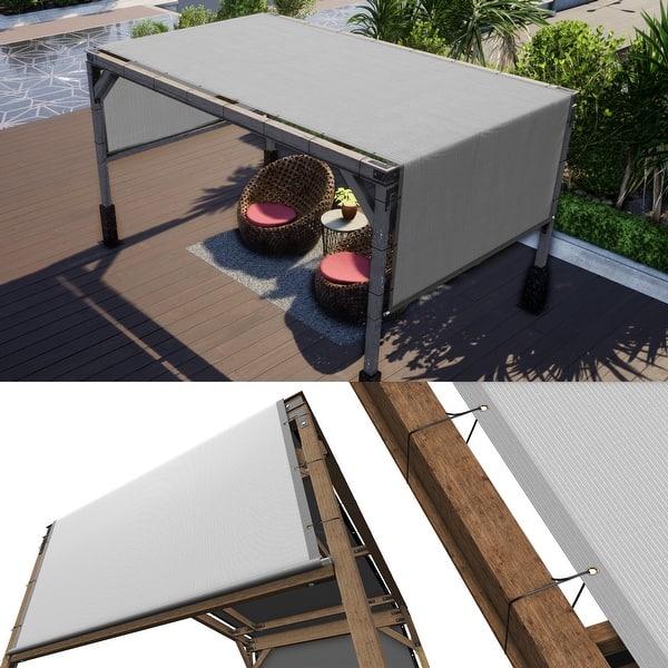 Royal Shade 12' W X 24' L Turquoise Pergola Sun Shade