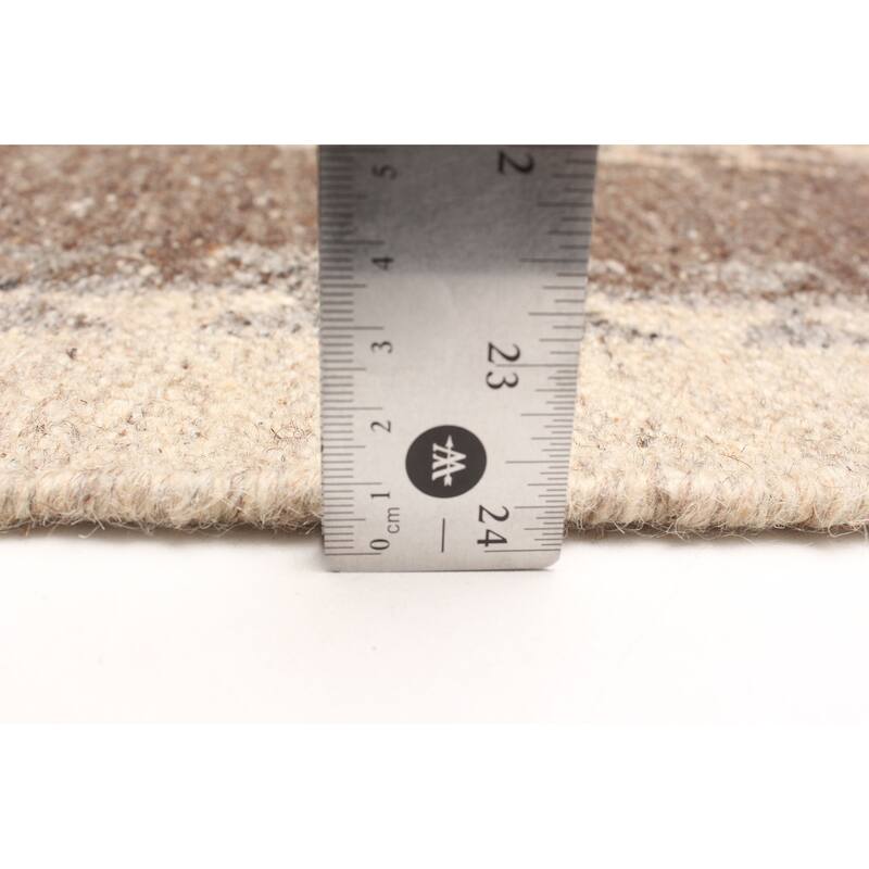 ECARPETGALLERY Flat-Weave Ankara FW Brown Wool Kilim - 5'2 x 8'0