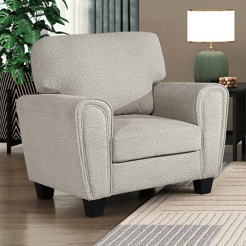 Ravenna 40" Modern & Contemporary Chenille Fabric Living Room Chair