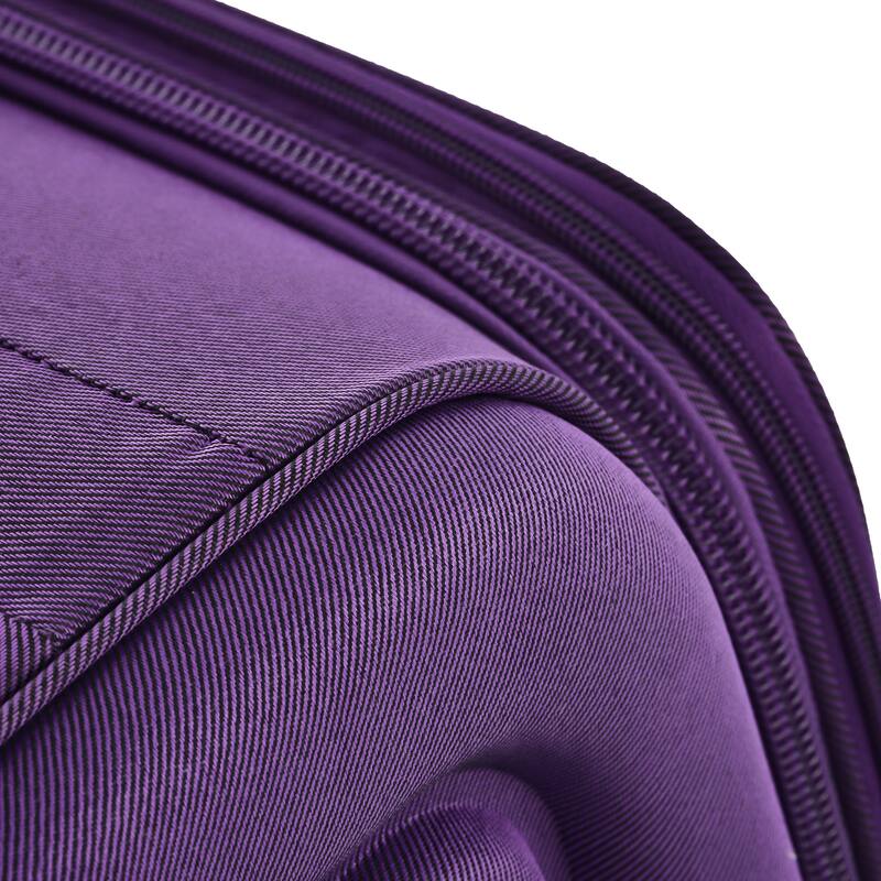 Merax 3 Piece Set Softside Luggage Sets with Spinner Wheels, Expandable Softshell Suitcase Set with Telescopic Handle