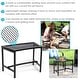 preview thumbnail 3 of 12, Sunnydaze Fire Pit Benches Black Mesh for Patio - 23" x 16" - Set of 4 Benches