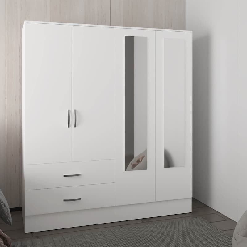 Bolton 160 Armoire , White - N/A - White