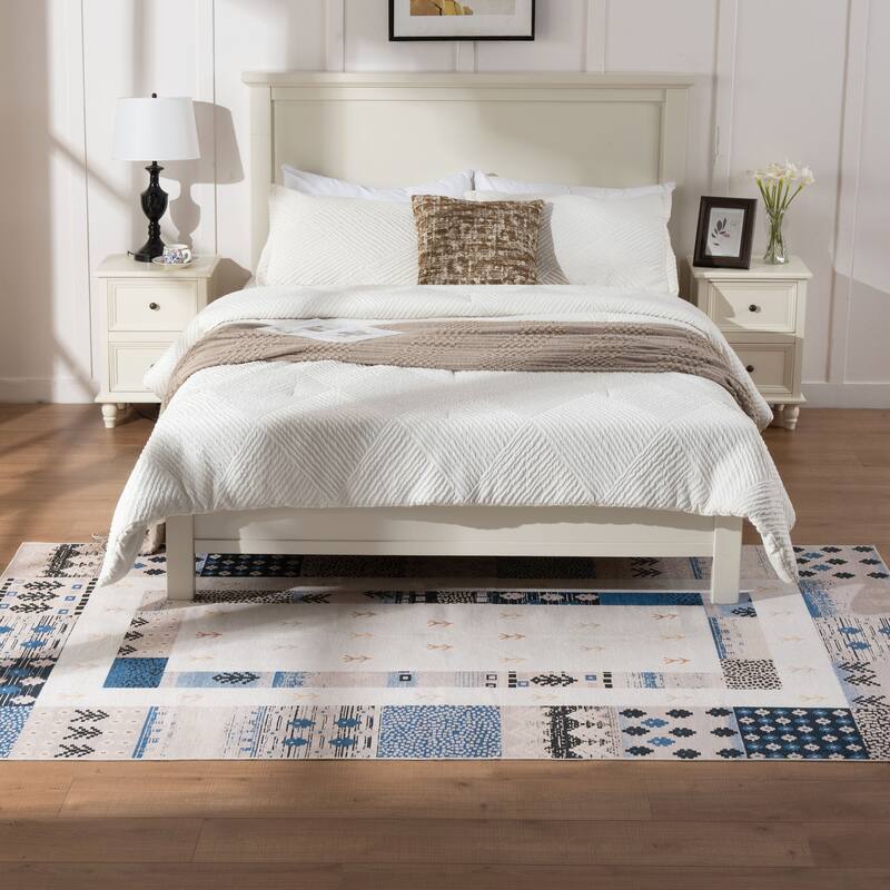 Soft and Non-Slip Machine-Washable Foldable Multi-Use Area Rug