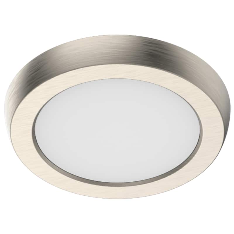 Nuvo Lighting 62/1900 5" Wide LED Flush Mount Drum Ceiling Fixture - Brushed Nickel