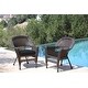 preview thumbnail 19 of 21, Espresso Wicker Chairs with Cushions (Set of 2)
