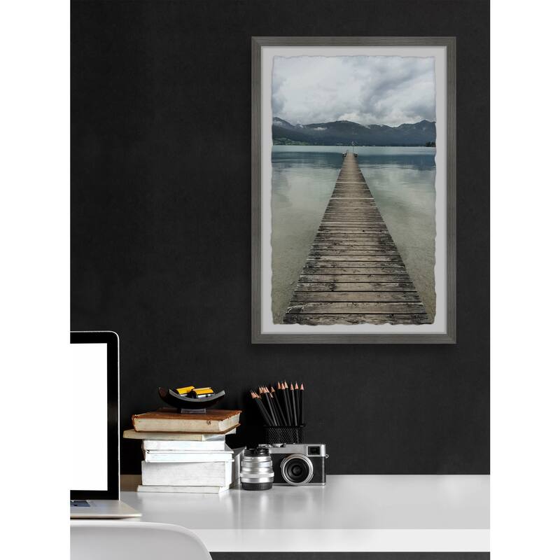 Bridge Beyond Reach Framed Wall Art, Elegant Home Touch - Sophisticated Artwork for Refined Décor