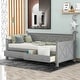 preview thumbnail 14 of 24, Twin Size Wooden Modern and Rustic Casual Style Daybed with 2 Large Drawers,Bed W/X Frame Design,for Apartment, Bedroom