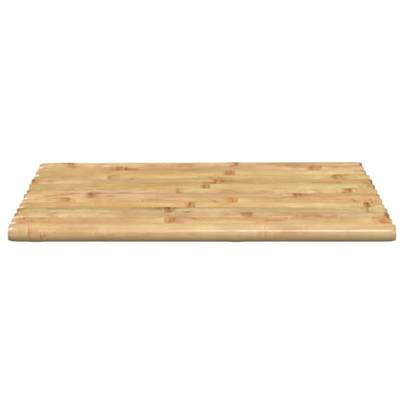 vidaXL Bath Mats Doormat Shower Accent Bathroom Kitchen Backyard 2 Pcs Bamboo