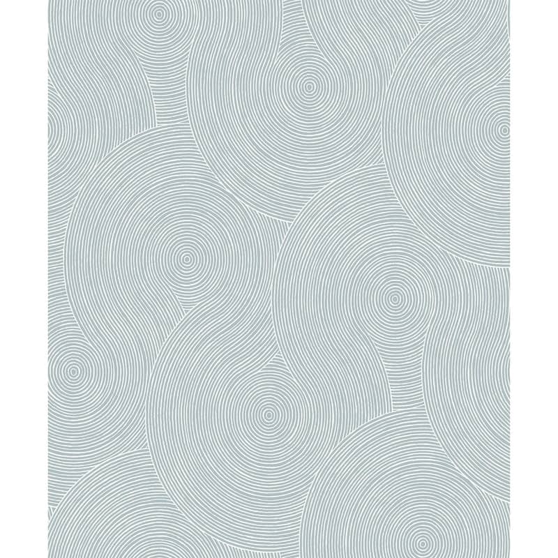 NextWall Swirl Geo Peel and Stick Wallpaper - 20.9 in. W x 18 ft. L - Light Blue
