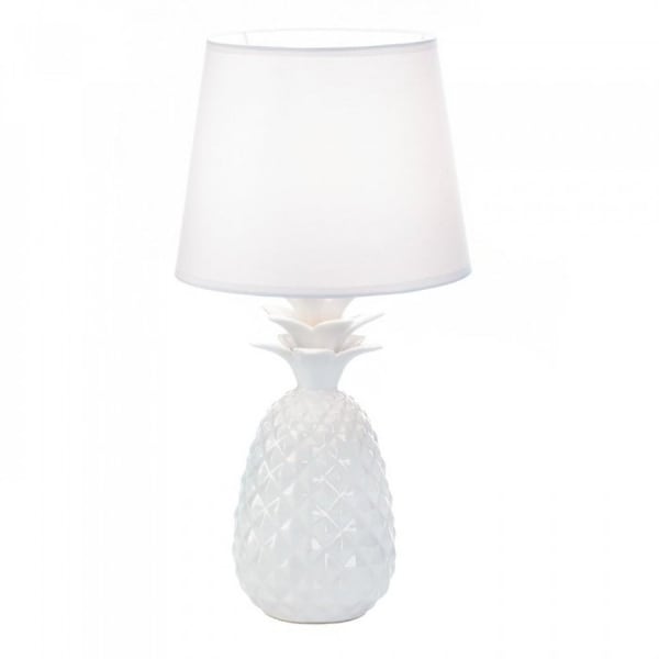 White Pineapple Table Lamp