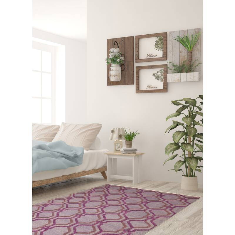 ECARPETGALLERY Flat-Weave Ankara FW Grey Wool Kilim - 5'5 x 8'0