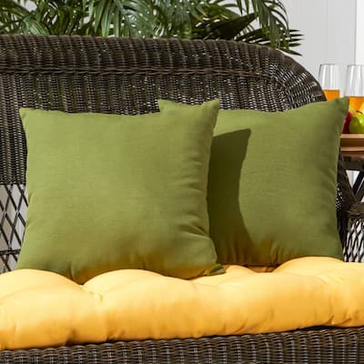 Hunter Green 17-inch Outdoor Accent Pillow (Set of 2) by Greendale Home Fashions